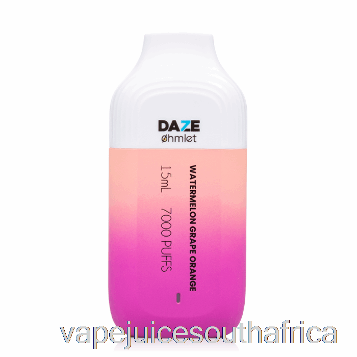 Vape Pods 7 Daze Ohmlet 7000 0% Zero Nicotine Disposable Watermelon Grape Orange
